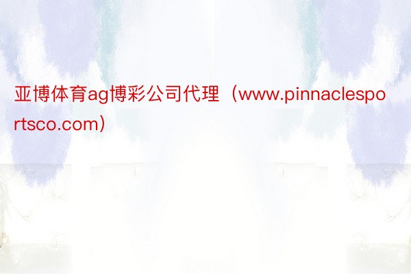 亚博体育ag博彩公司代理（www.pinnaclesportsco.com）